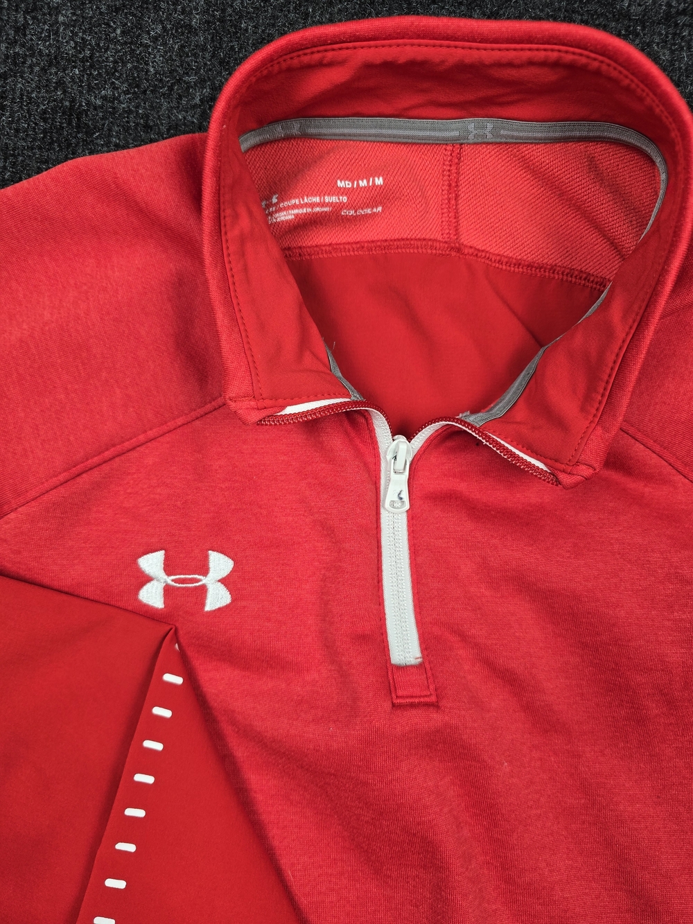 Under Armour Men’s Red Quarter-Zip Performance Pullover